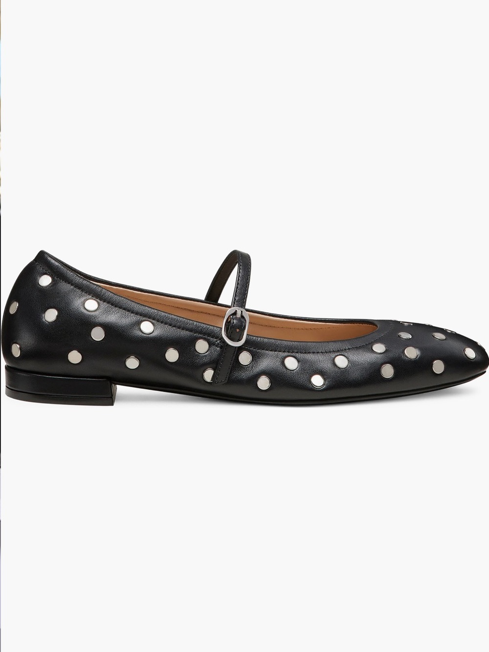 NEW Stuart Weitzman Claris Stud Ballet Flat - Picture 3 of 6
